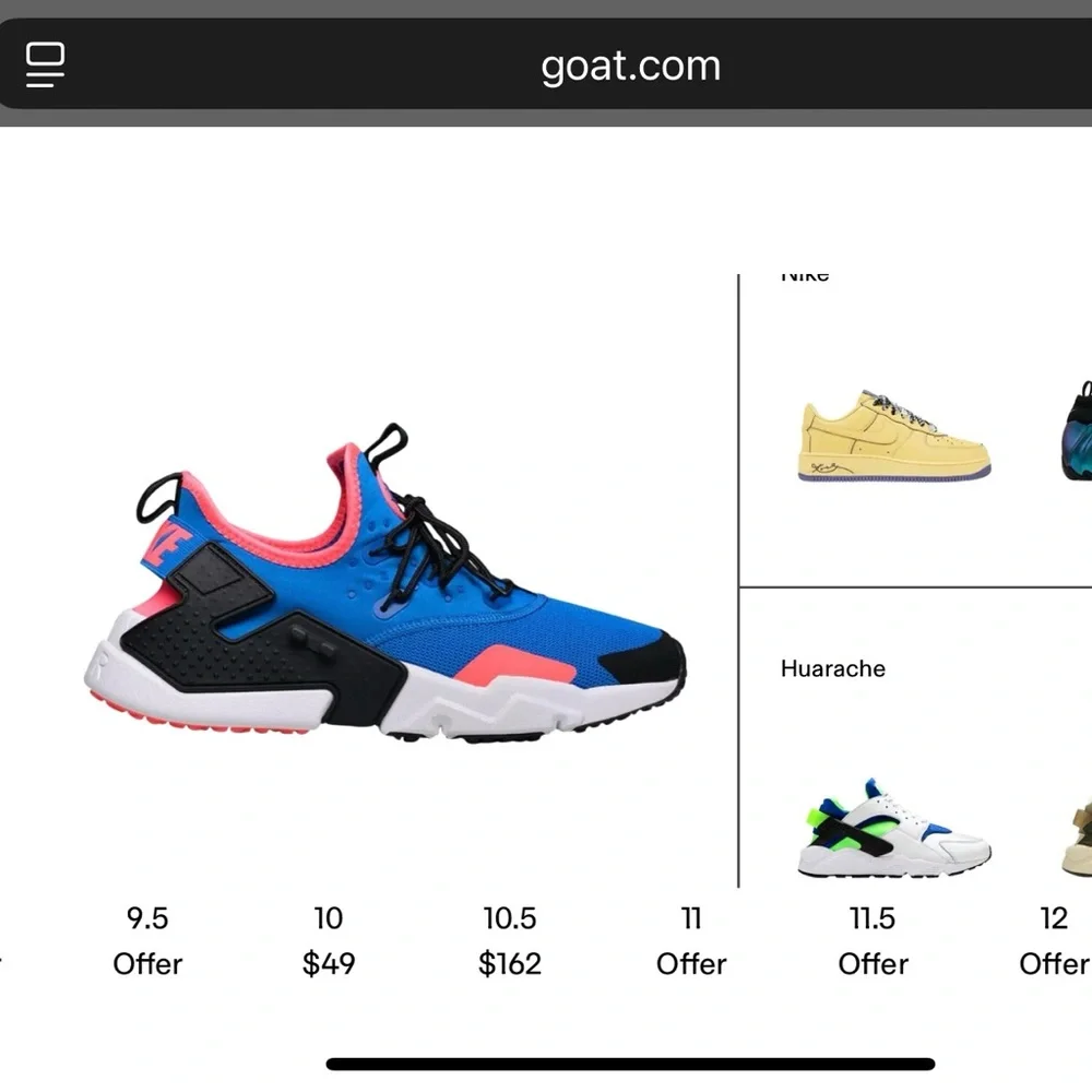 Nike Air Huarache Drift “Blue Nebula” Sneakers - Picture 7 of 7